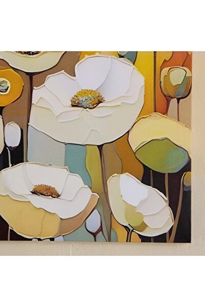 Generic Elmer's Onyx Pansies Canvas Print - 40x40x1.8 cm