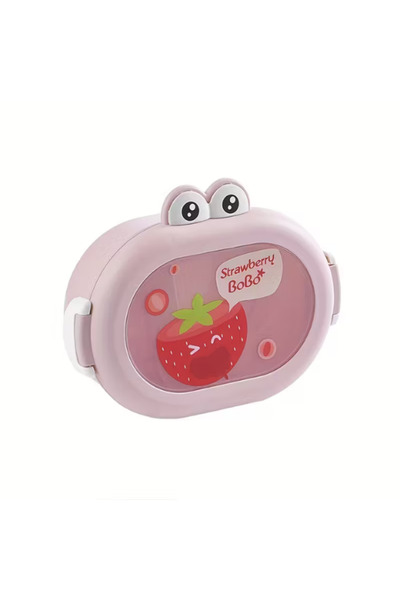 Dörtel Tedarik Cartoon Lunch Box, Portable 2 Compartment Storage Container for Teenagers and Children at School