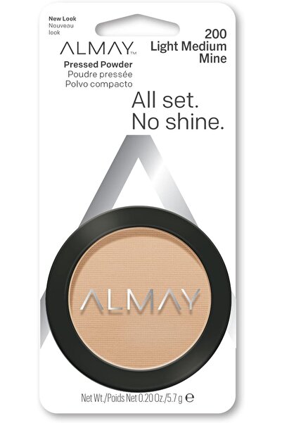 ALMAY Pressed Powder, Skin Tone Matching, Hypoallergenic-Fragrance Free, 200 Light Medium Mine, 0.20 Oz
