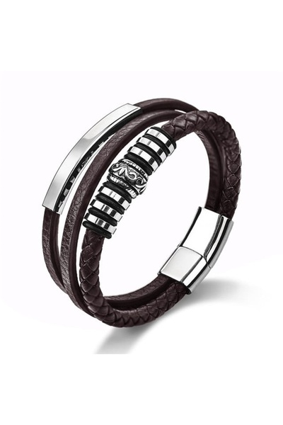 Artizan Suits Brățară piele bărbați maro