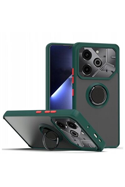 Apsuwa Tecno Pova 6 Pro Kılıf Montreal Yüzüklü Standlı Arkası Buğulu