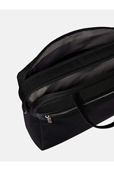 Calvin Klein Men Black Contrast Laptop Bag
