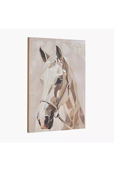 Generic Hand-painted Onyx Horse Wall Art, 80% - 70x50x3cm