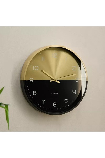 Generic ساعة حائط معدنية من ميدو - 30 سم