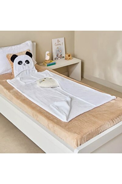 Generic Playland Panda Flannel Blanket - 127 x 152 cm