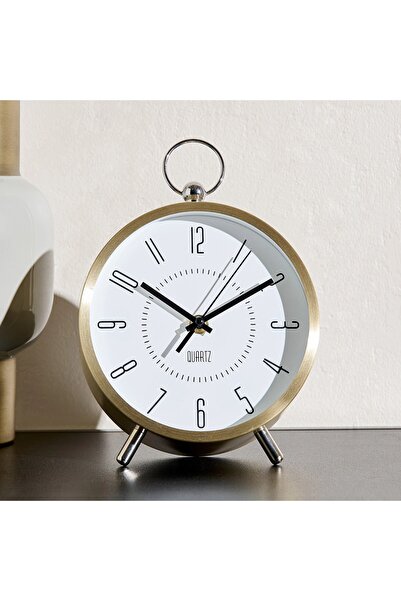 Generic ساعة طاولة ساراتوجا ويلا مع تقويم - ١٧.٥ × ٥.٢ × ١٧.٥ سم