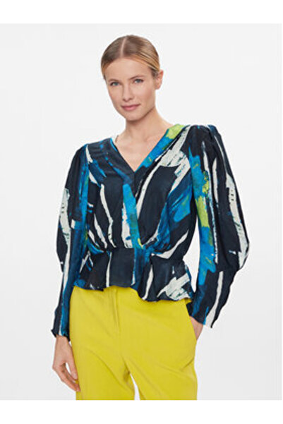 Dkny Women's Blouse P34AVQ01 Multicolor