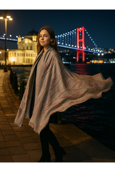 fiore fashion Modal Cashmere Striped Shawl