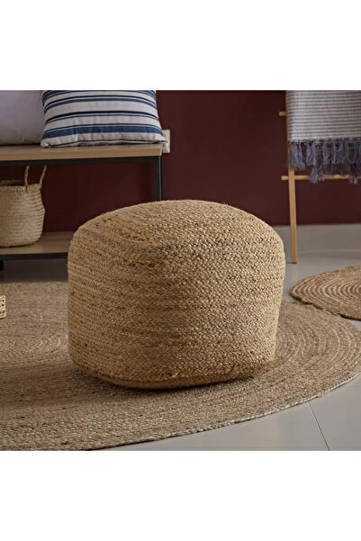 Generic Natura Alvaro Handmade Large Jute Pouf - 45x45x35 cm