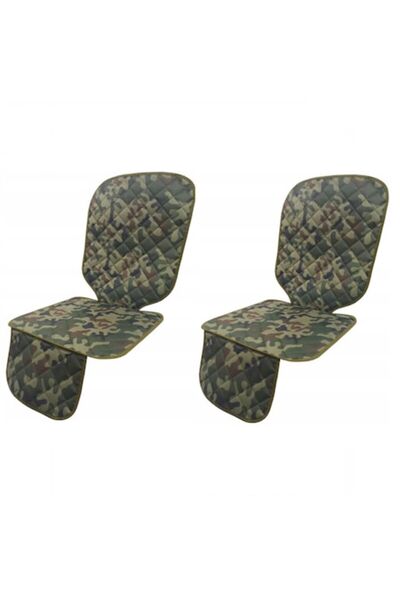 Metru Patrat Set 2 Auto Protectors Metru Patrat, Quilted, Washable, Universal Fit, Army