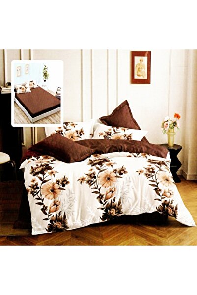 PATONE Lenjerie de pat finet, cearceaf cu elastic 180x200cm, 6 piese, pentru ...