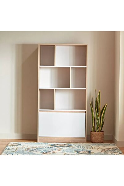Generic Alford Patara Three-Tier Bookcase with Drawer