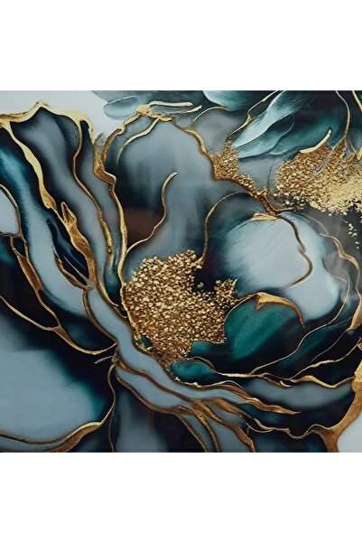 Generic صورة أوديان قبرصية مؤطرة بالزهور - 50x70x2.5 سم