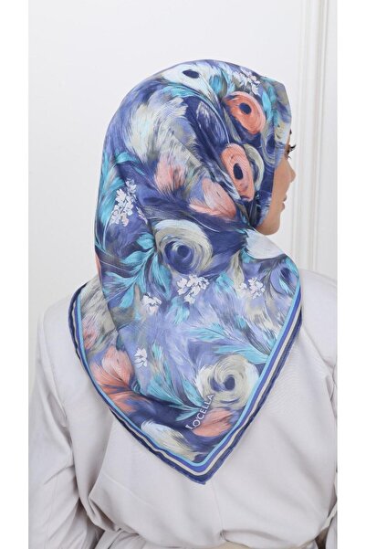locella Soft Pamuk Eşarp Mavi-8