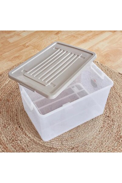 Generic Joanna Multipurpose Storage Box with Wheels and Lockable Lid - 55 Litres
