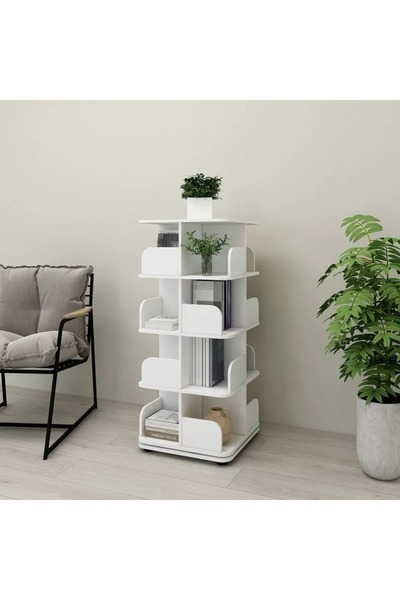Generic Vanilla Ollie Revolving Book Storage Unit