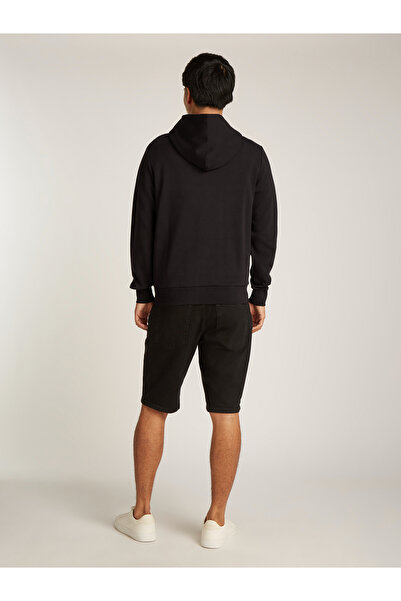 Calvin Klein Men Black Micro Logo Repreve Hoodie Jacket