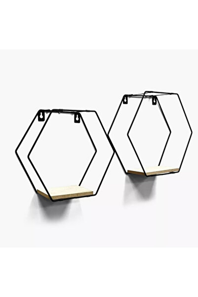 Generic Sera Hexagon Wall Shelf Set of 2