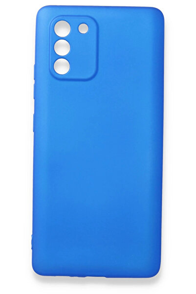 NewFace حافظة سامسونج جالاكسي A91 / S10 لايت من السيليكون الأول (113020) - أزرق