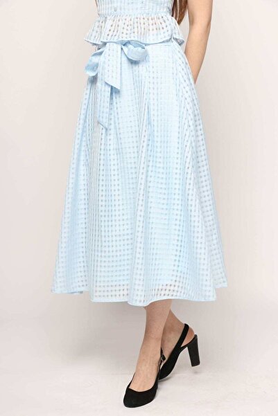 Kitschen Wide Lace Midi Skirt