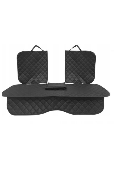 Metru Patrat Set of 3 car seat protectors, Square Meter, universal, quilted, black, washable, waterproof