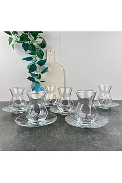 zaTen Pazar lavinya 12 parça 6 kişilik çay seti