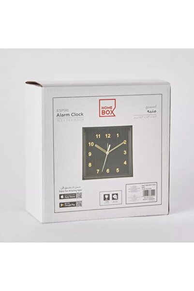 Generic ساعة منبه ألتو للطاولة – 15.3×7.3×15.3 سم