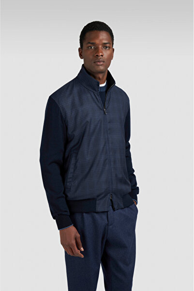 PAUL&SHARK سترة صوفية رجالية محبوكة بسحاب