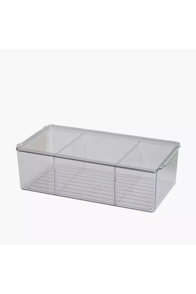 Generic Rico Storage Box with 2 Removable Compartments and Lid - 38 x 19.5 x 11 cm