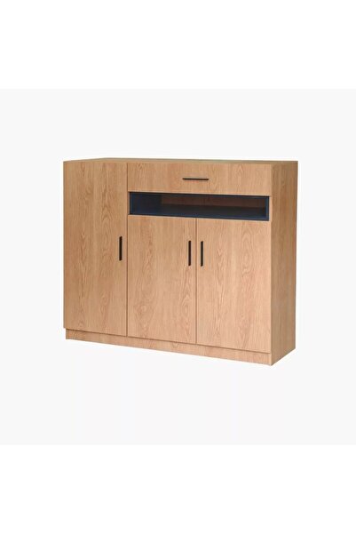 Generic Mofo Shelly Shoe Cabinet, 20 Pairs, 3 Doors, 1 Drawer