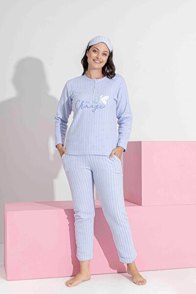 MEBA Anne-Kız (KOMBİNİ KENDİNİZ YAPIYORSUNUZ TEK ÜRÜN FİYATIDIR) Polar Pijama Takımı