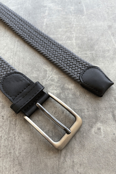 HYMAN Erkek Hasır Örgü Kemer