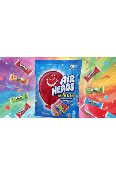 airhead Batoane Airheads Mini asortate, pachet de 80, 912g