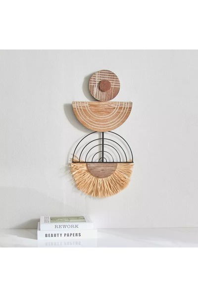 Generic Percy Capri Wood and Metal Wall Decor - 31.1 x 61 x 1.9 cm