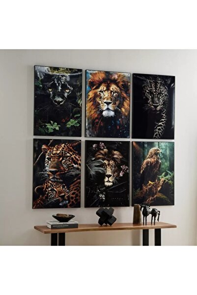 Generic صورة أسد أحفوري مؤطرة - 50x70x3 سم