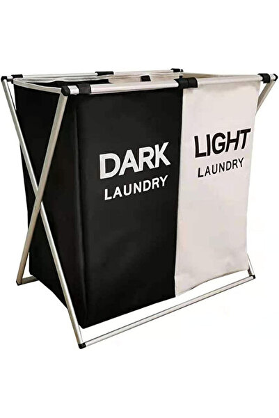 Primo Plus سلة تخزين الملابس المتسخة، فرز الغسيل المقسم الطويل مع حقيبة قابلة للإزالة