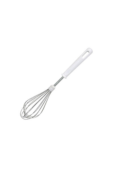 FACKELMANN 42840 Egg Beater, 28 cm, Stainless steel, Hanging hook, White