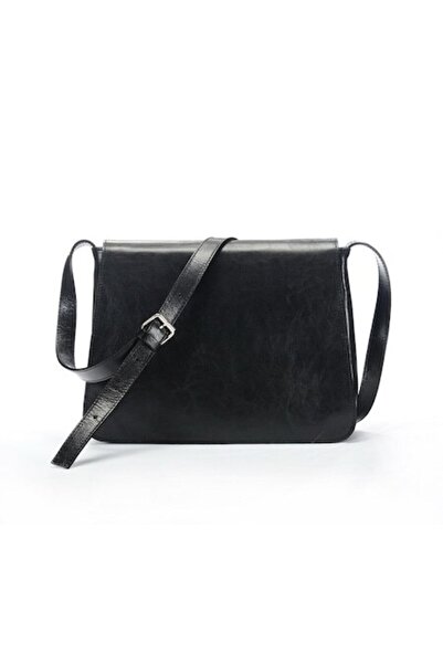 ANNA FELLINI Geanta dama piele, ANNA FELLINI, Cristal mare, negru, 30x9x25 cm