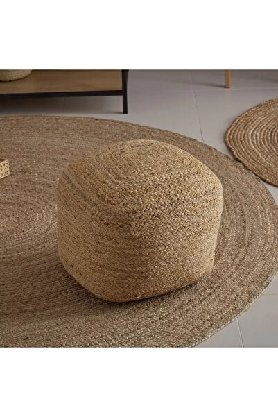 Generic Natura Alvaro Handmade Large Jute Pouf - 45x45x35 cm