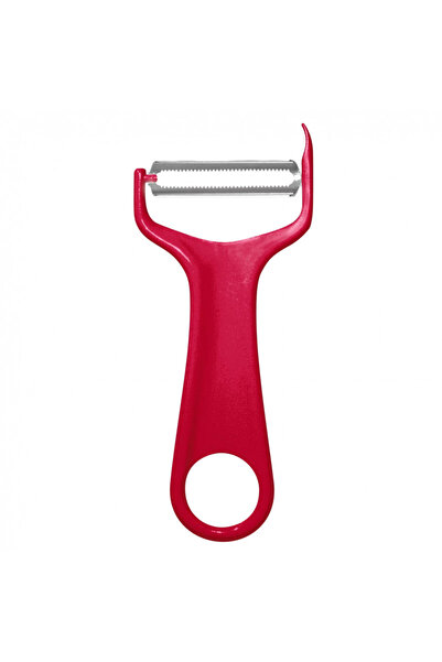 FACKELMANN 42043 Tomato Peeler, 14 cm, Stainless Steel, Removable Blade, Red