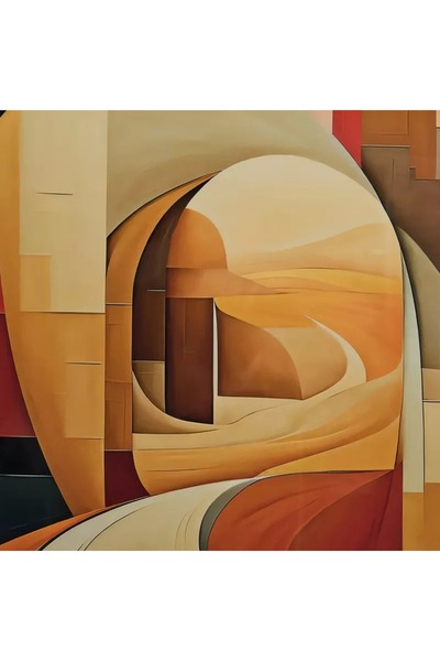 Generic صورة مؤطرة لأقواس أوديان القبرصية - 50x70x2.5 سم