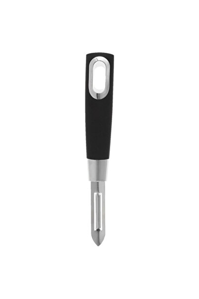 FACKELMANN 25959 Monaco Peeler, Stainless Steel, 20.1 cm, Black