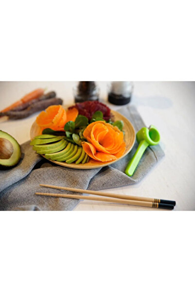 FACKELMANN Vegetable decorating tool 44107, 12.5x3 cm, Green