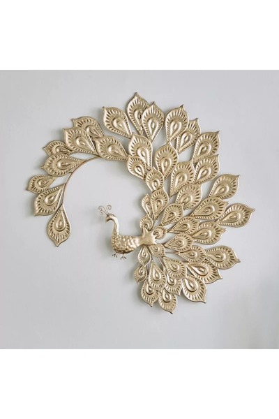 Generic Georgia Peacock Metal Wall Plaque - 61x57.2x3.2 cm