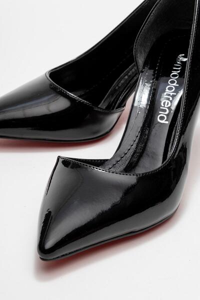 CCWAY AYAKKABI Kadın Topuklu Ayakkabı SİYAH RUGAN