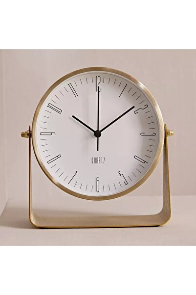 Generic ساعة طاولة ألمنيوم من ماسون - 17.5×6×17.8 سم