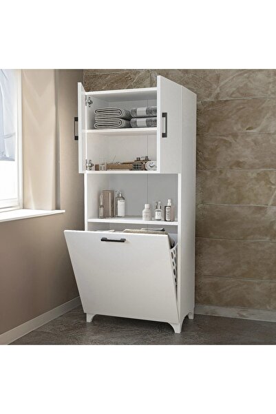 Generic Modulix Fargo 2-Door Bathroom Cabinet with Laundry Bag