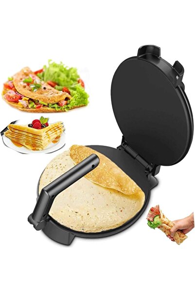 Generic Electric Roti Maker, 10 inch Double-sided Heating Non-stick Chapati Maker Machine, 1400W Adjustable