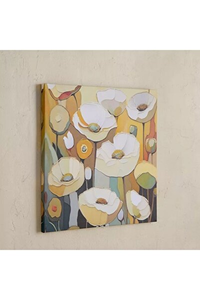 Generic Elmer's Onyx Pansies Canvas Print - 40x40x1.8 cm