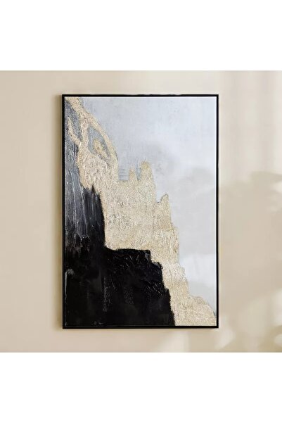 Generic Hand-painted abstract art painting with a bright frame - 80 x 120 cm